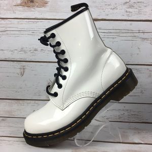 white patent doc martens